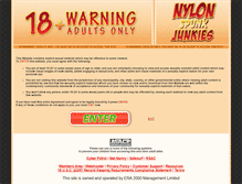 Tablet Screenshot of nylonspunkjunkies.com
